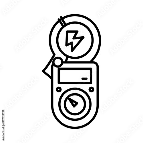 Ampere meter clamp icon