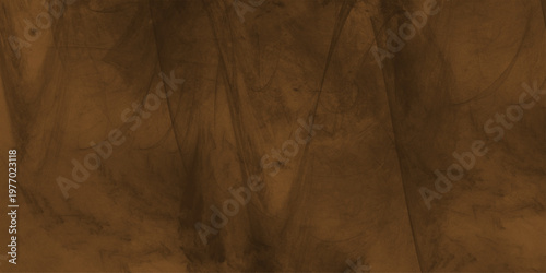 Eerie black background with billowing brown smoke on black background. old style dark brown grunge texture, brush painted . Old and grainy orange paper texture, vector,	