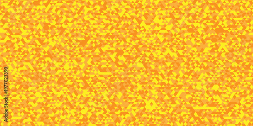 Vector yellow overlapping polygon square texture. Seamless geometric pattern triangle shapes low polygon backdrop background. Abstract line poly background.