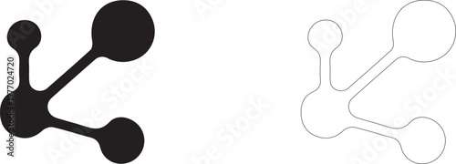 Connection vector icon. Online network business concept.