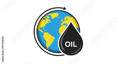 Global Oil Dependence - A Visual Representation of Earths Reliance on Oil.