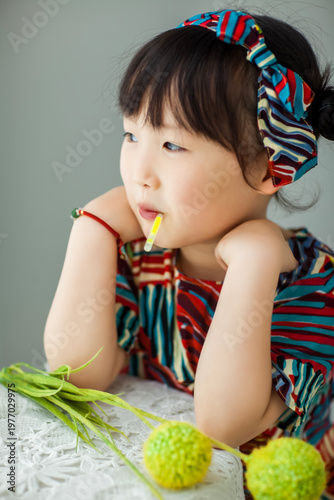 Quadro em tela Cute Asian girl