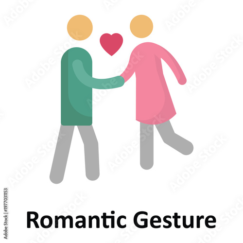 Romantic Gesture Vector icon which can easily modify or edit
