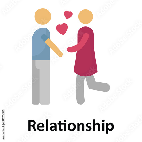 Relationship Vector icon which can easily modify or edit