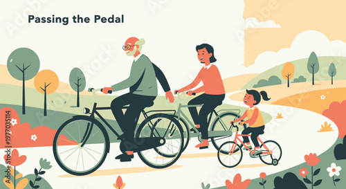Generations Cycling Together A Family's Joyful Ride Through Nature