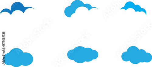 A clean and professional vector  of  cloud symbol. Represents cloud computing, data storage, networking, and weather. Ideal for tech startups, software applications, web hosting services, and corporat