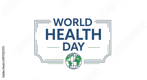 World Health Day global awareness campaign logo.