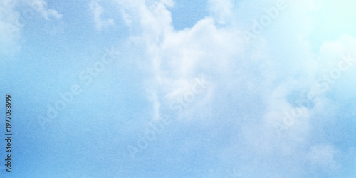 fantasy blurred cloudy sky with blue   gradient color and grunge paper texture when zoom 100% ,  nature abstract background