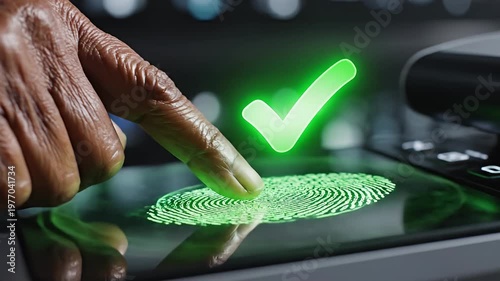 Wallpaper Mural Person's finger interacting with illuminated touch screen display Torontodigital.ca