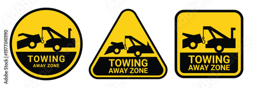 Foto Towing sign set