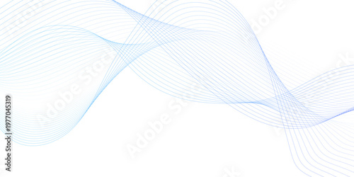 blue wave curve lines banner background design. Digital frequency track equalizer. Stylized line art background. modern soft luxury texture with smooth and clean vector subtle background illustration