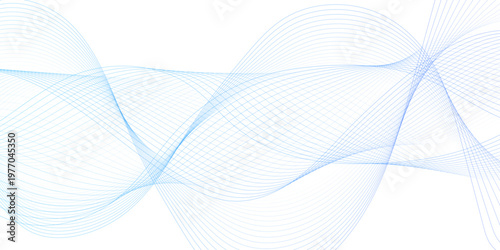 blue wave curve lines banner background design. Digital frequency track equalizer. Stylized line art background. modern soft luxury texture with smooth and clean vector subtle background illustration