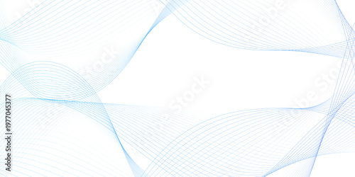 blue wave curve lines banner background design. Digital frequency track equalizer. Stylized line art background. modern soft luxury texture with smooth and clean vector subtle background illustration