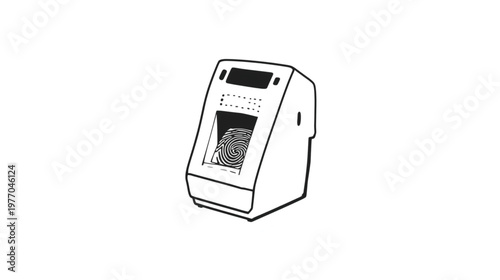 A digital electronic mobile phone isolated on white background functions as a medical health monitor device to measure blood pressure and heart rate using advanced display technology equipment