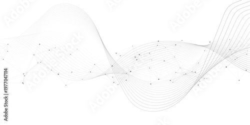 gray wave curve lines banner background design. Digital frequency track equalizer. Stylized line art background. modern soft luxury texture with smooth and clean vector subtle background illustration