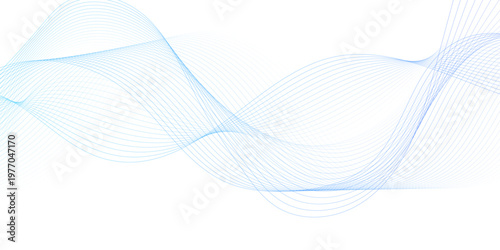 blue wave curve lines banner background design. Digital frequency track equalizer. Stylized line art background. modern soft luxury texture with smooth and clean vector subtle background illustration