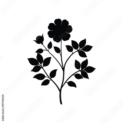 jacaratia spinosa silhouette art