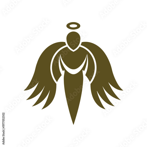 yellow archangel vector art