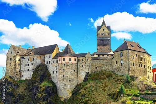 Loket Castle is a historical fortress in the Czech Republic. This medieval castle was built in the 13th century in Romanesque-Gothic style.
