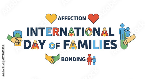 International Day of Families celebration logo.