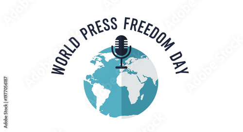 World Press Freedom Day awareness campaign logo.