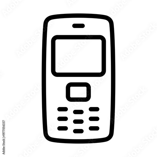 Telephone icon vector. Office telephone Illustration sign. Landline telephone symbol. Call logo.