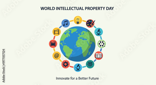 World Intellectual Property Day innovation concept.