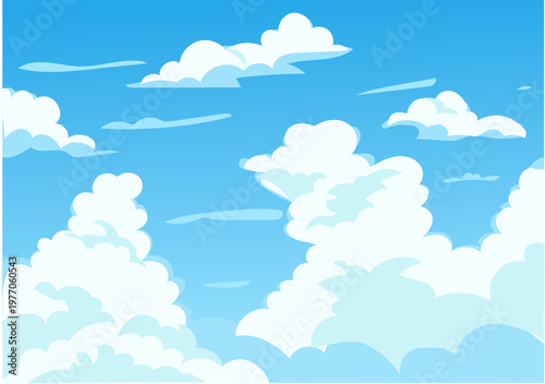 Dense cloud day sky background illustration