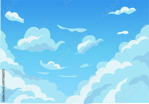 Calm sky edge clouds wallpaper background