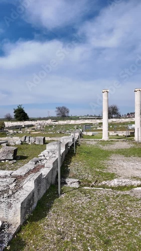 Ruins of Pella - capital city of Ancient Macedonian Empire, Central Macedonia, Greece