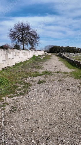 Ruins of Pella - capital city of Ancient Macedonian Empire, Central Macedonia, Greece