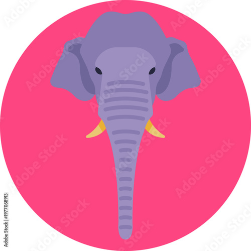 A stylized depiction of Ganesha, the elephant-headed deity, representing wisdom, prosperity, and the removal of obstacles.