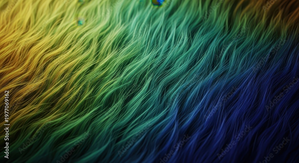 Fototapeta premium Luxurious closeup texture of innovative bamboo fiber fur. Soft, renewable material for eco-friendly textiles and clothing, closeup, fluffy, pattern