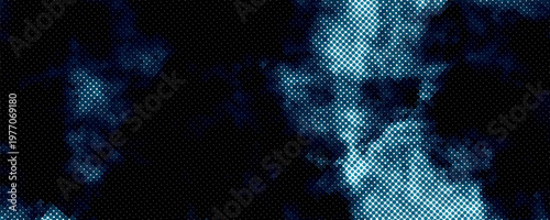 old wall painted with blue paint