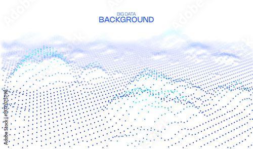 Digital technology ai abstract business blue background for future science and data banner concept. Network connection flow design for cyberspace and big data presentation.