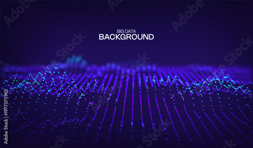 Digital technology ai abstract business blue background for future science and data banner concept. Network connection flow design for cyberspace and big data presentation.