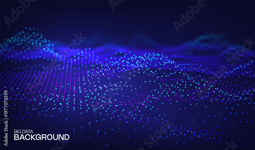 Digital technology ai abstract business blue background for future science and data banner concept. Network connection flow design for cyberspace and big data presentation.