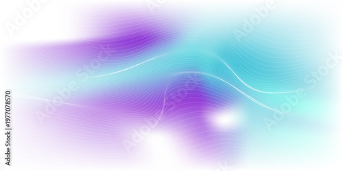 Bentuk gradien abstrak dengan derau, biru dan ungu kabur gradasi warna, elemen desain cerah.