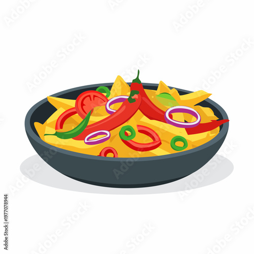 Fajitas mit Gemüse und Fleisch