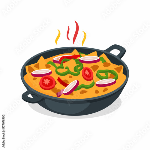 Fajitas mit Gemüse und Fleisch