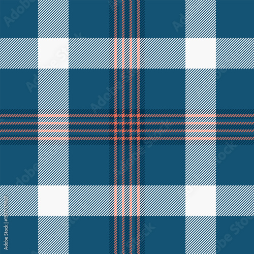 Deluxe background tartan plaid, famous textile pattern fabric. Retail seamless texture check vector in atlantic and white colors.