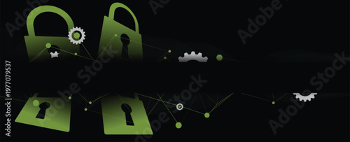 Future cyber technology design for business and internet project.