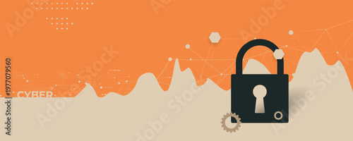 Future cyber technology design for business and internet project.