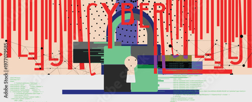 Future cyber technology design for business and internet project.