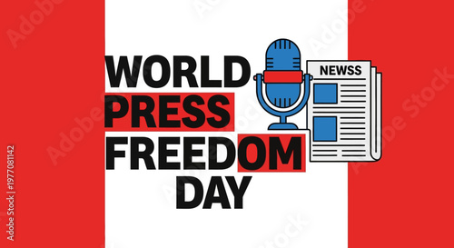 World Press Freedom Day awareness campaign logo.
