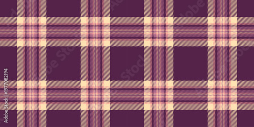 Multicultural texture pattern vector, surface plaid check background. Gift card textile seamless tartan fabric in pink and moccasin colors.