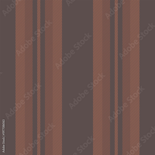 Cretty lines fabric stripe, fluffy background vector texture. Varpet pattern seamless vertical textile in pastel and orange colors.