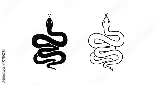 Ancient Symbols: Cobra Snake Icon Designs Vector