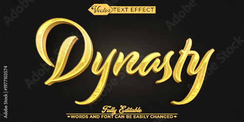  Dynasty Empire Royal Power Historic Vector Fully Editable Smart Object Text Effect