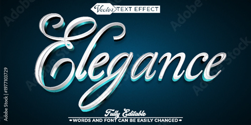  Elegance Sophisticated Luxury Stylish Grace Vector Fully Editable Smart Object Text Effect